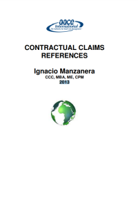 Image of CONTRACTUAL CLAIMS REFERENCES