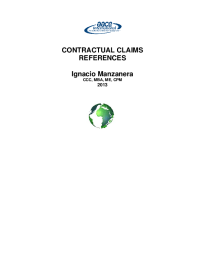 Image of CONTRACTUAL CLAIMS  REFERENCES