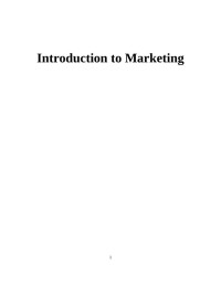 Image of Introduction to marketing