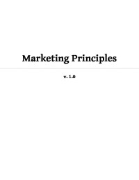 Image of Marketing Principles