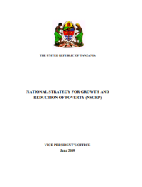 Image of NATIONAL STRATEGY FOR GROWTH AND REDUCTION OF POVERTY (NSGRP)