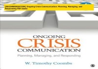 Image of Ongoing crisis communication : planning, managing, and respondin