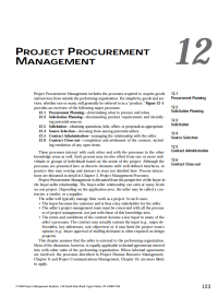 Image of PMBOK12 - PROJECT PROCUREMENT MANAGEMENT