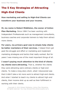 Image of The 5 Key Strategies of Attracting High-End Clients